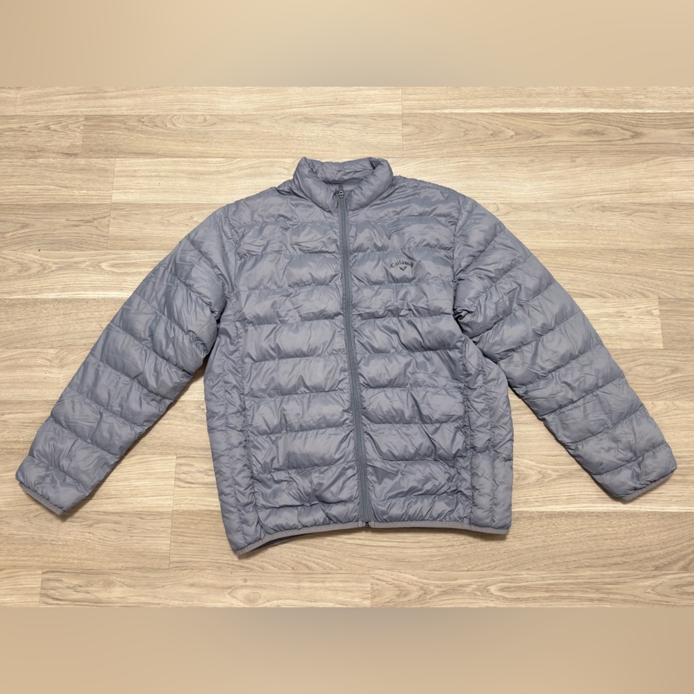 Callaway Gray Quilted Golf Puffer Jacket